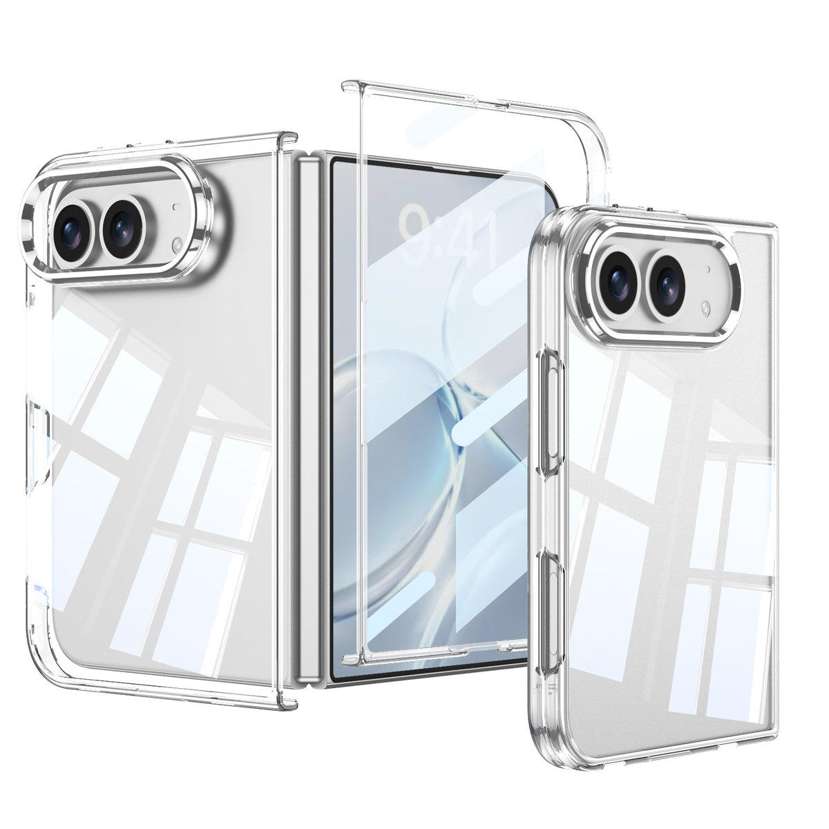 iPhone Duo Ultra-Slim Case – Clear Plated Full Coverage