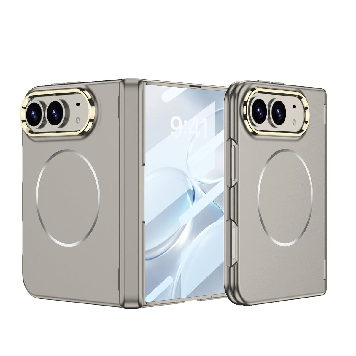 iPhone Duo Hinge Protection Case – Magnetic Ring and Screen Protector