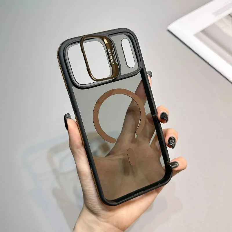 Luxury Magsafe Bracket Case for iPhone 18 Series