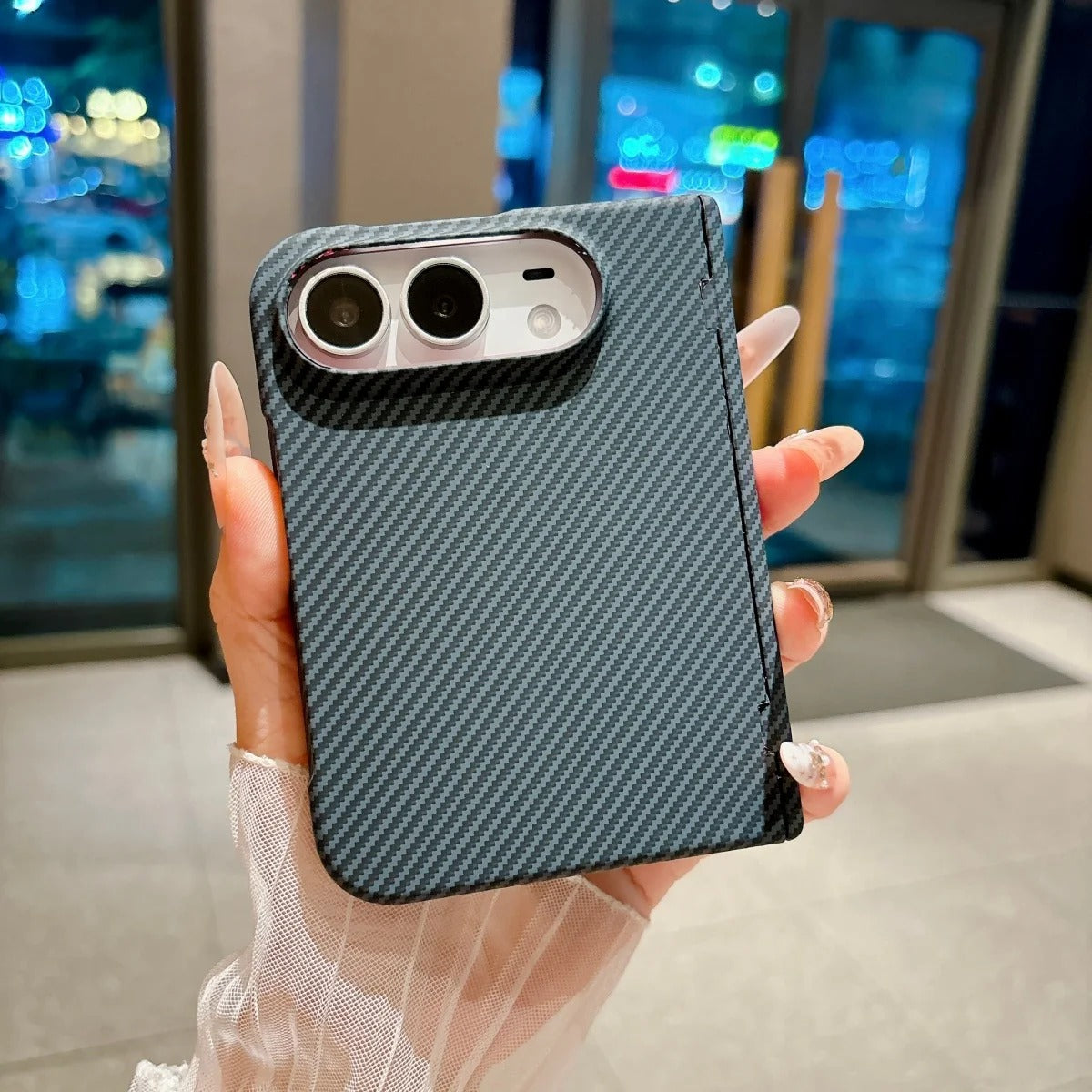 iPhone Duo Carbon Fiber Cases With Hinge Protection & Magsafe