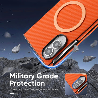 CarbonMag™ – MagSafe Carbon Grip Case for Galaxy Z Fold 8