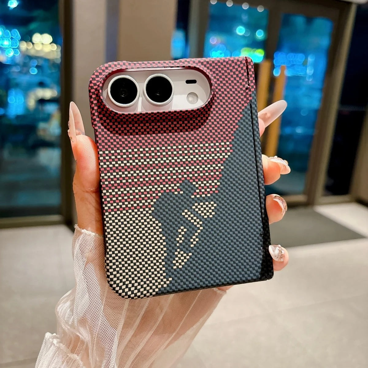 iPhone Duo Carbon Fiber Cases With Hinge Protection & Magsafe