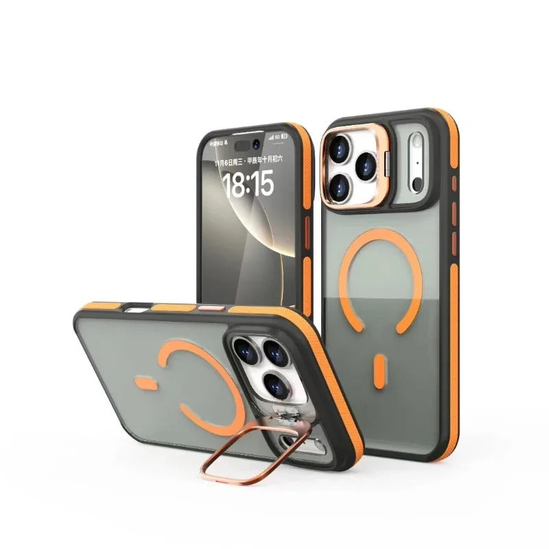 Luxury Magsafe Bracket Case for iPhone 18 Series
