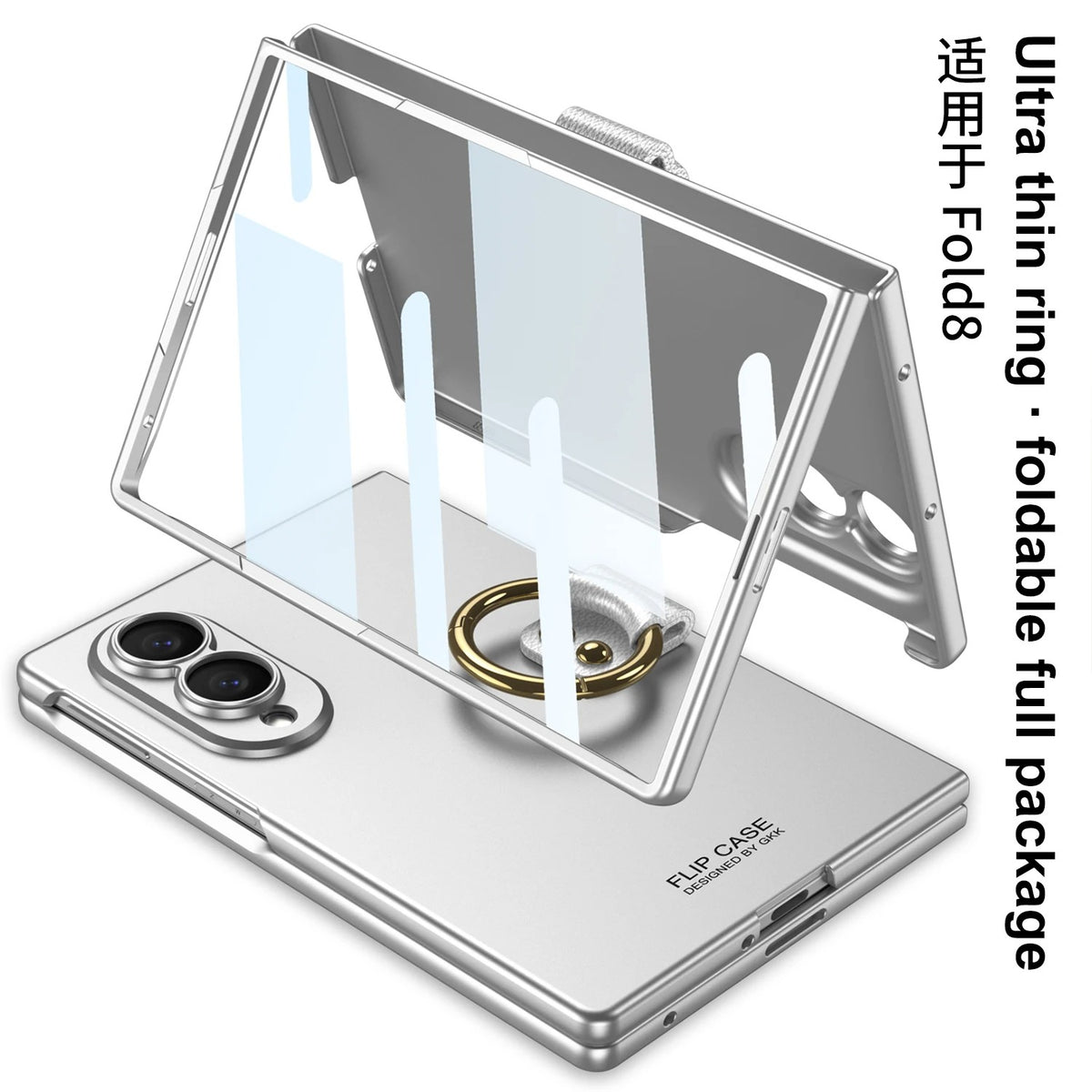 Galaxy Z Fold 8 Ultra-Thin Ring Holder Case