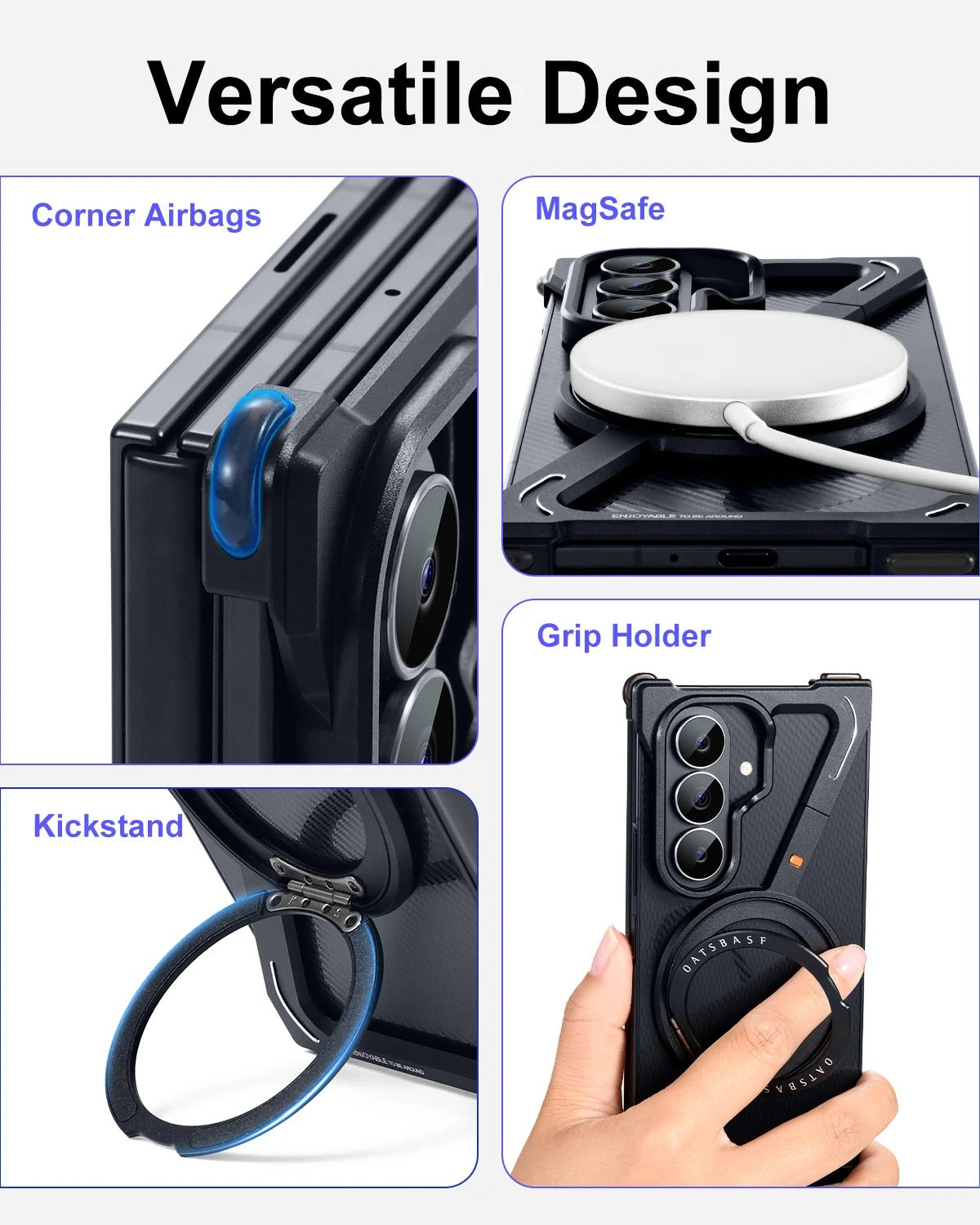 Samsung Galaxy Z Fold Magnetic Ring Stand Case