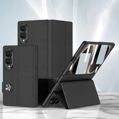 Galaxy Z Fold 8 Luxury Leather Kickstand Case