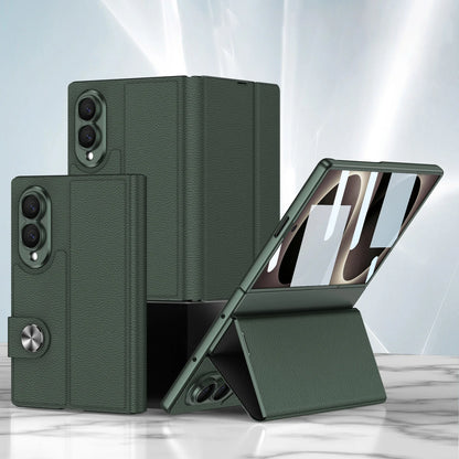 Galaxy Z Fold 8 Luxury Leather Kickstand Case