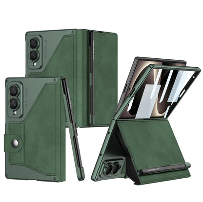 Luxurious Suede Phone Cover With Screen Protector & Pen-slot & Stylus For Galaxy Z Fold 8