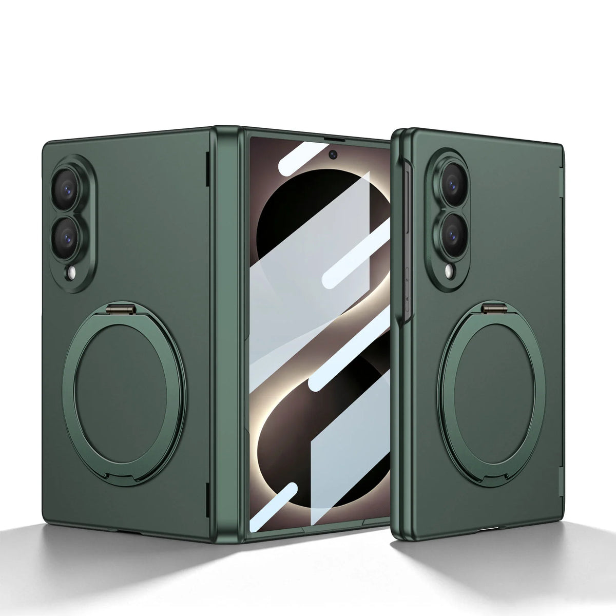 Galaxy Z Fold 8 Magnetic Hinge Case with Rotating Stand