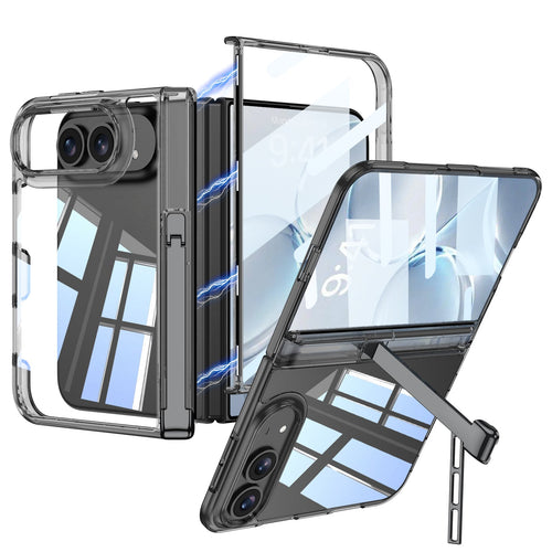 iPhone Duo Kickstand Case – Tri-Fold Stand with Clear Finish