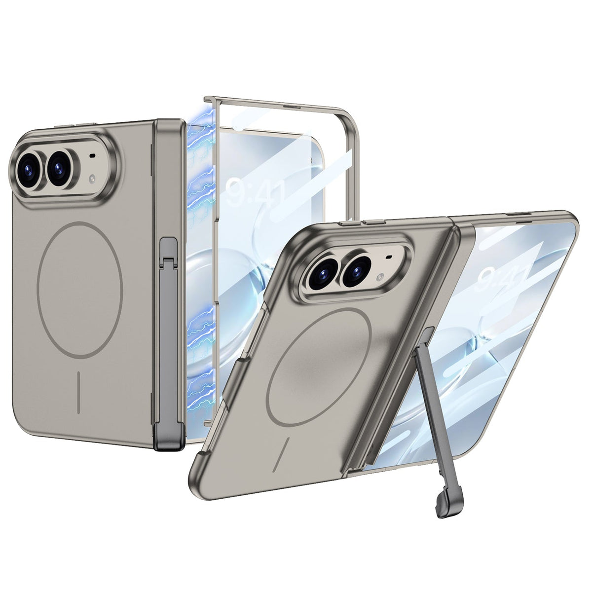 iPhone Duo Kickstand Case – Tri-Fold Stand and Screen Protector