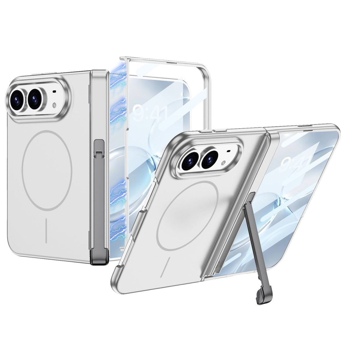 iPhone Duo Kickstand Case – Tri-Fold Stand and Screen Protector