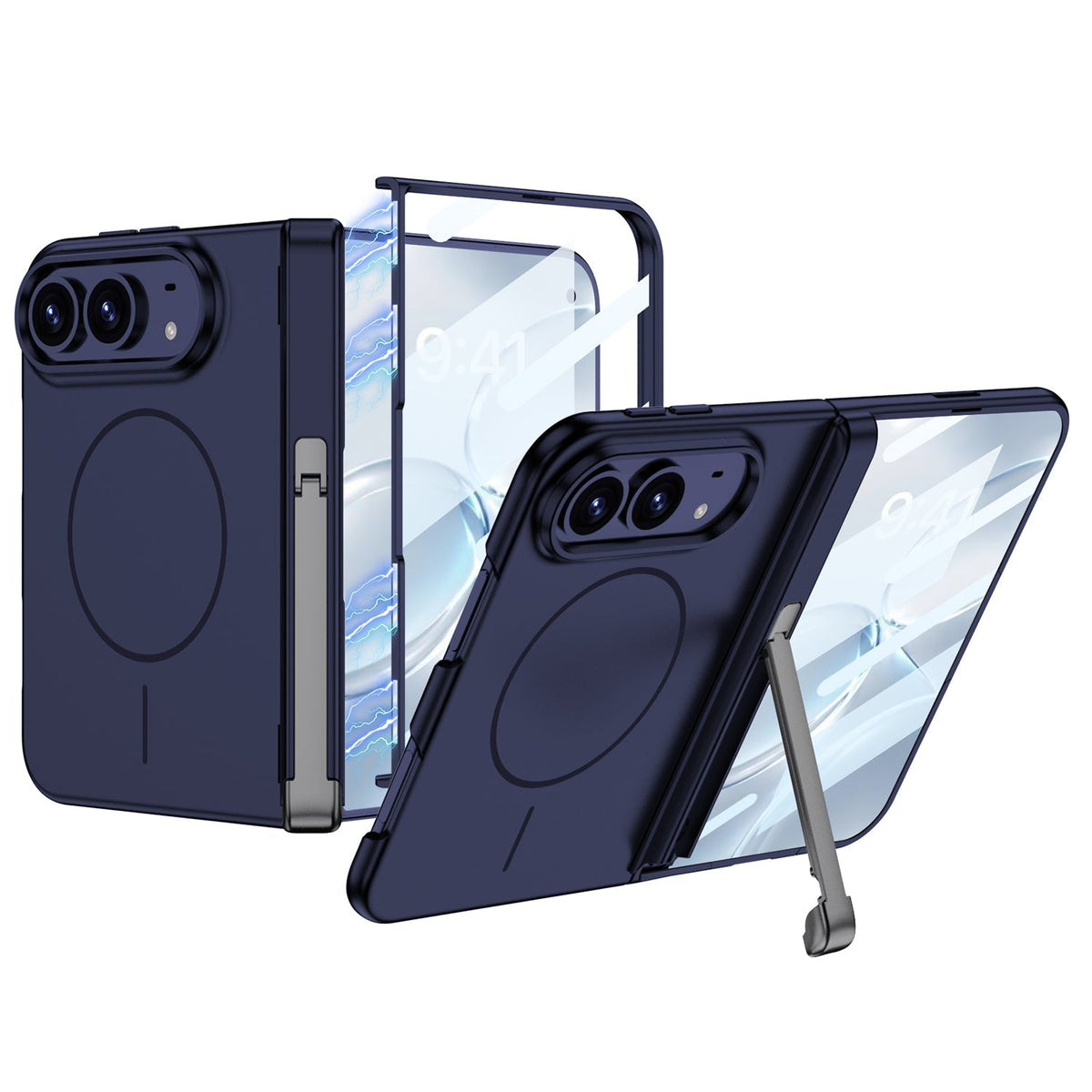 iPhone Duo Kickstand Case – Tri-Fold Stand and Screen Protector