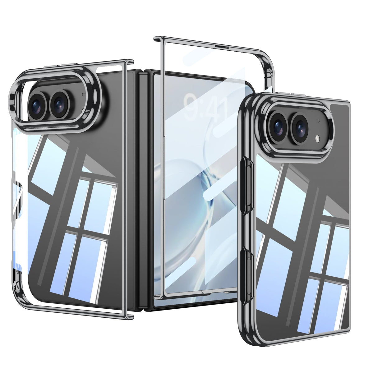 iPhone Duo Ultra-Slim Case – Clear Plated Full Coverage