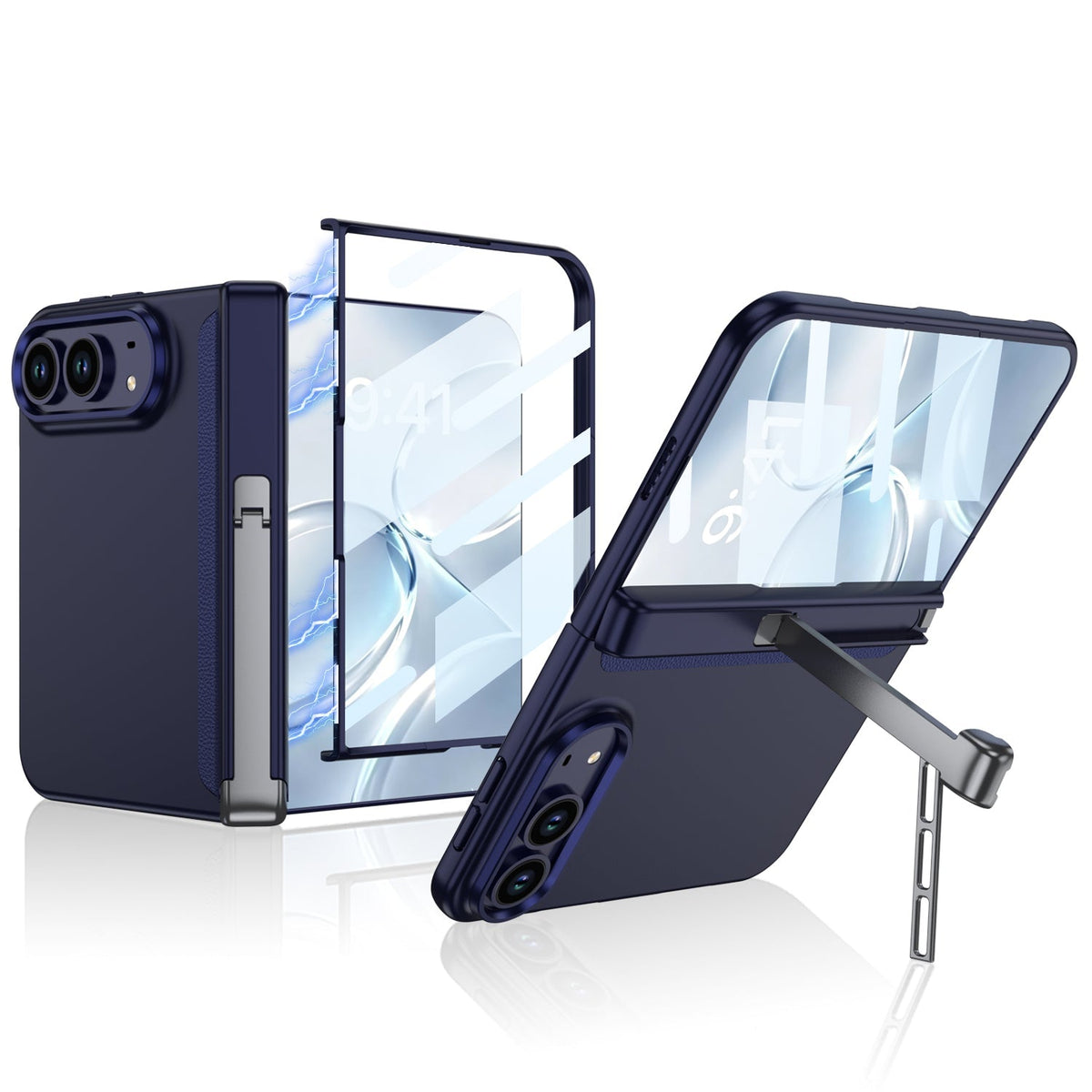 iPhone Duo Kickstand Case – Tri-Fold Side Stand with Business Finish