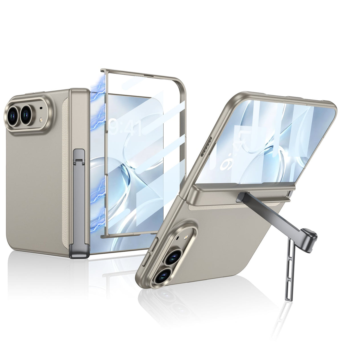 iPhone Duo Kickstand Case – Tri-Fold Side Stand with Business Finish
