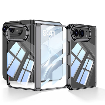 iPhone Duo Hinge Protection Case – Clear Plated Finish