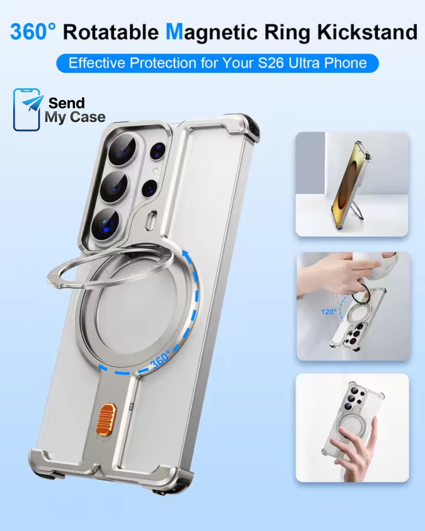 Samsung Galaxy S26 Ultra Frameless MagSafe Metal Case