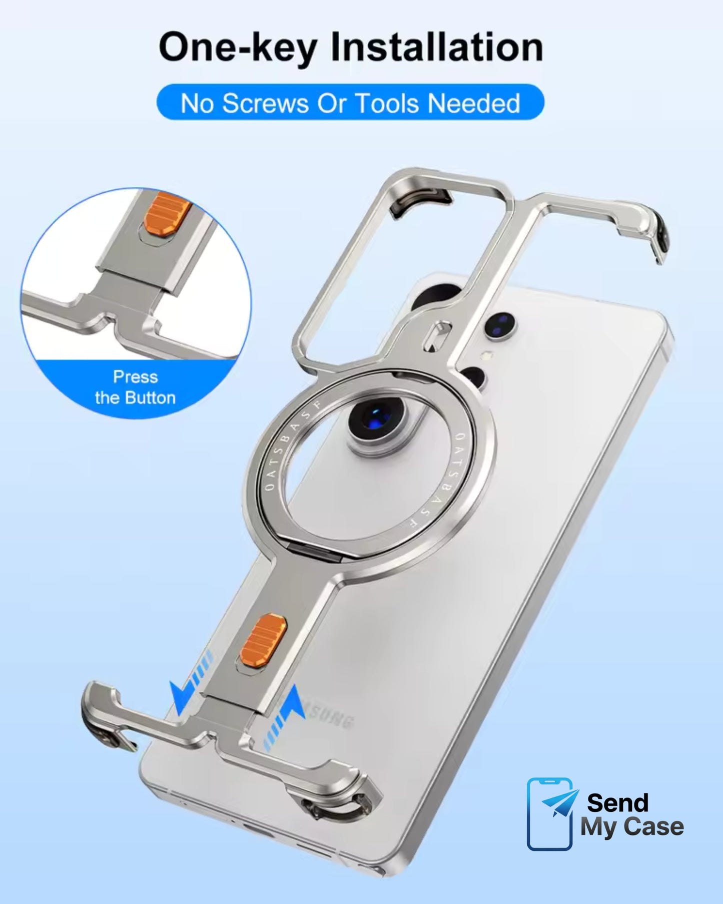Samsung Galaxy S26 Ultra Frameless MagSafe Metal Case