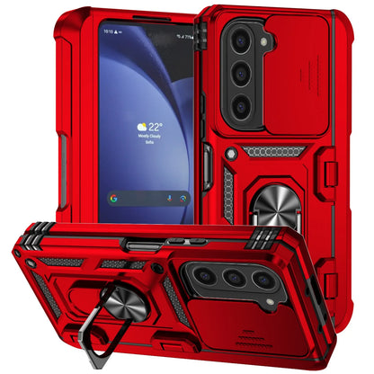 Galaxy Z Fold Rugged Armor Kickstand Case with Camera Cover