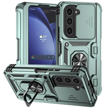 Galaxy Z Fold Rugged Armor Kickstand Case with Camera Cover