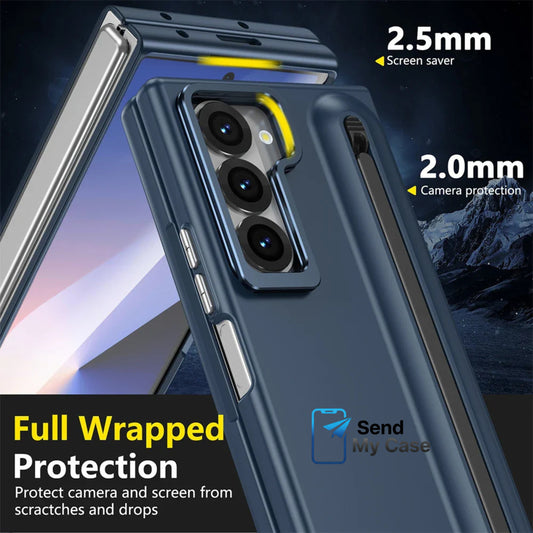 Samsung Galaxy Z Fold Shockproof Stylus Case with Kickstand