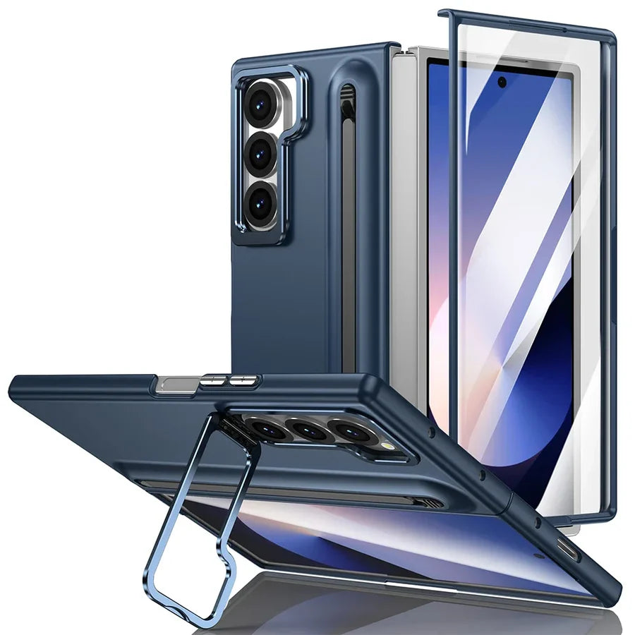 Samsung Galaxy Z Fold Shockproof Stylus Case with Kickstand