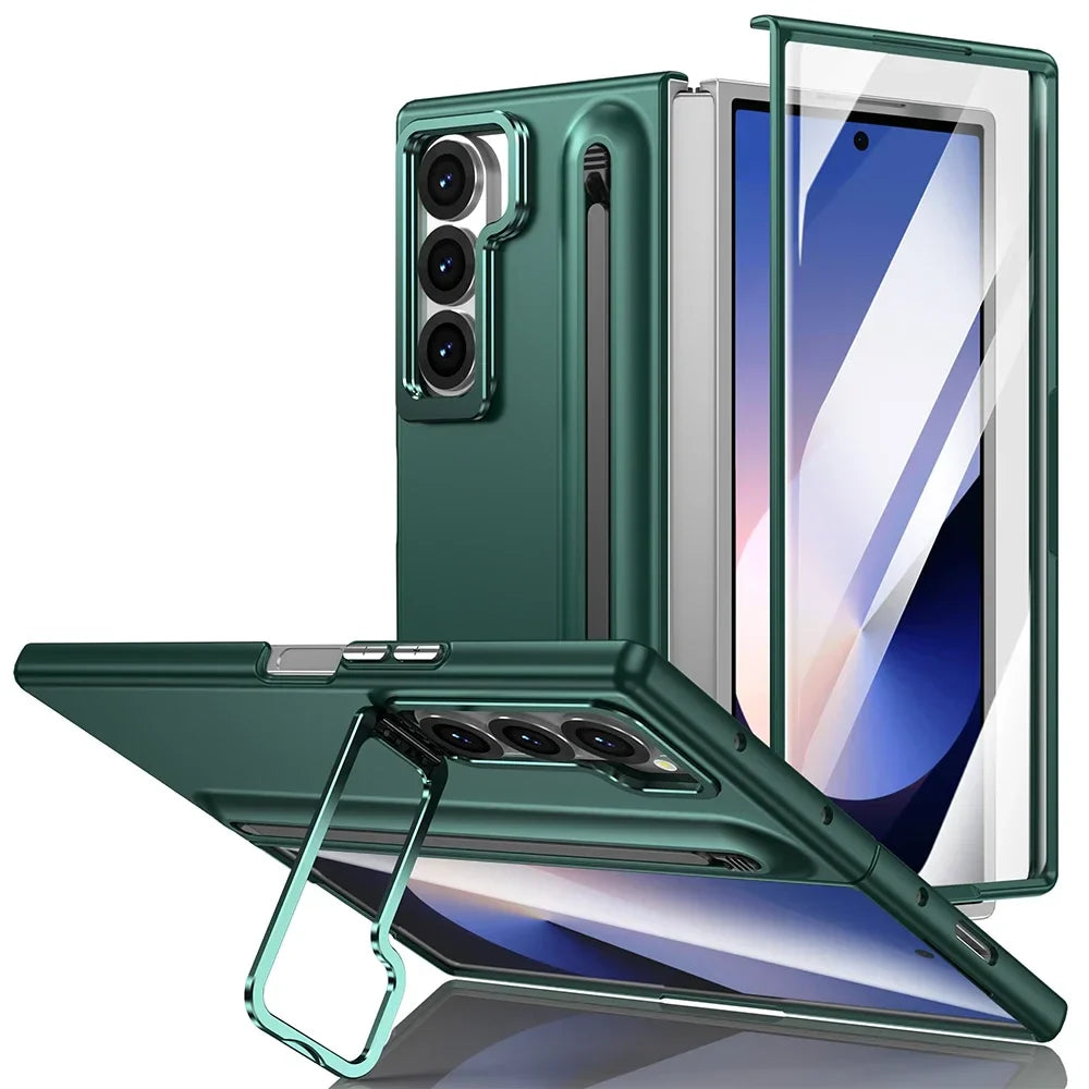 Samsung Galaxy Z Fold Shockproof Stylus Case with Kickstand
