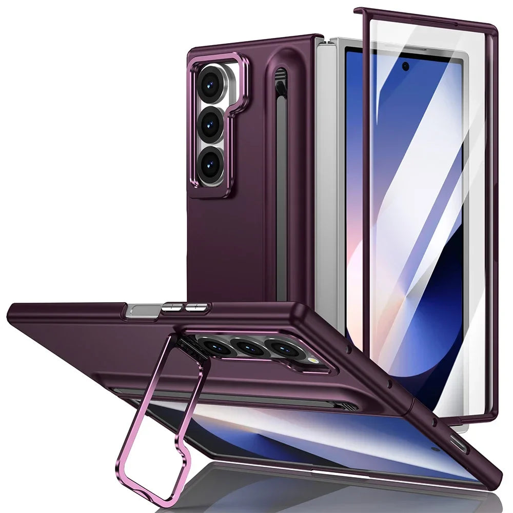 Samsung Galaxy Z Fold Shockproof Stylus Case with Kickstand