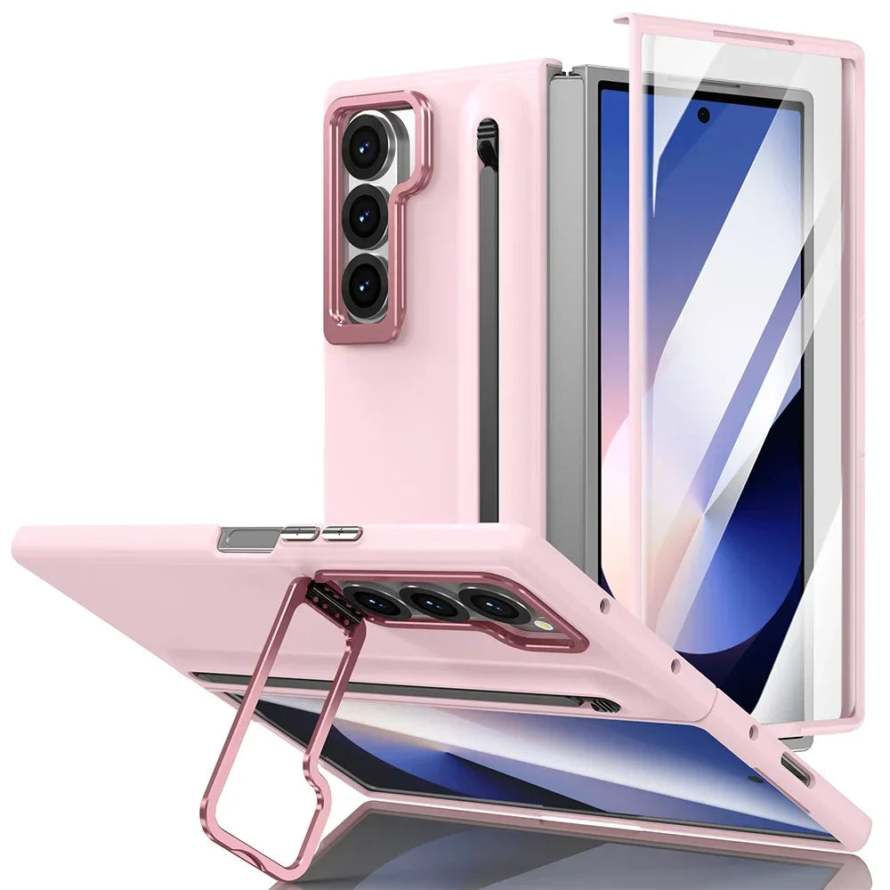 Samsung Galaxy Z Fold Shockproof Stylus Case with Kickstand