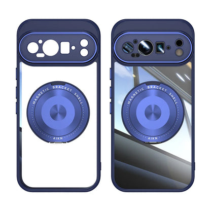 Google Pixel 10 Pro XL Magnetic Ring Stand Clear Case