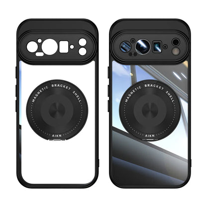 Google Pixel 10 Pro XL Magnetic Ring Stand Clear Case