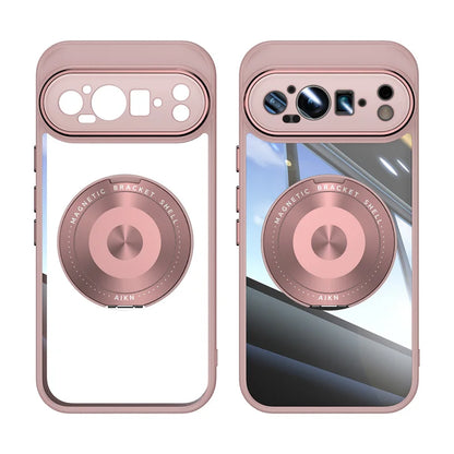 Google Pixel 10 Pro XL Magnetic Ring Stand Clear Case