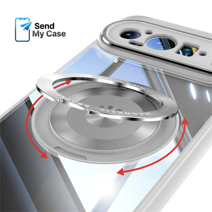 Google Pixel 10 Pro XL Magnetic Ring Stand Clear Case
