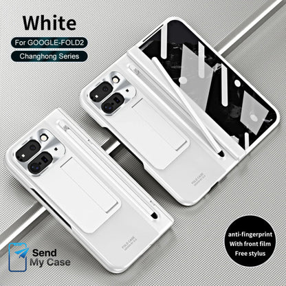 Google Pixel Fold 2 Armor Kickstand Case with Stylus Holder