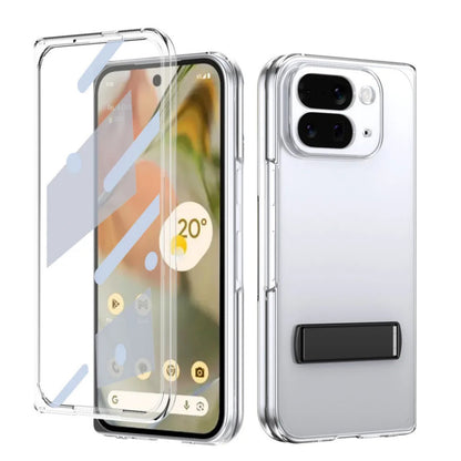 Google Pixel 10 Pro Fold Clear Kickstand Case with Alloy Bracket