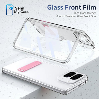 Google Pixel 10 Pro Fold Clear Kickstand Case with Alloy Bracket