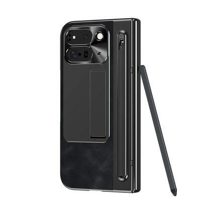Pixel 10 Pro Fold Leather Case with Stylus & Kickstand