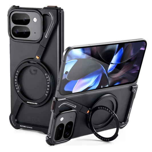 Google Pixel 10 Pro Fold Magnetic Frameless Case with 360° Rotating Stand