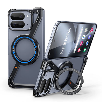 Google Pixel 10 Pro Fold Magnetic Frameless Case with 360° Rotating Stand