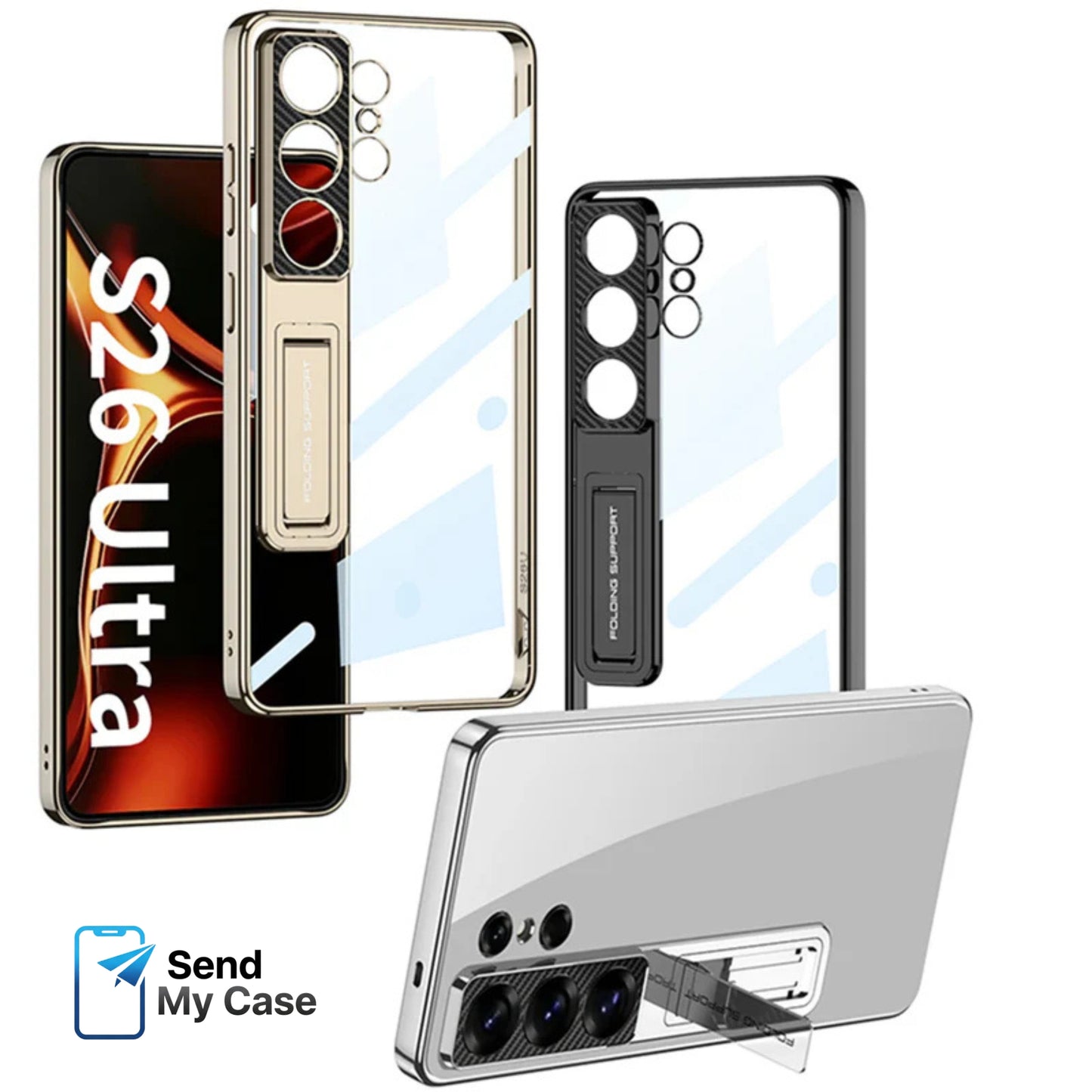 Samsung Galaxy S26 Ultra Clear Kickstand Case