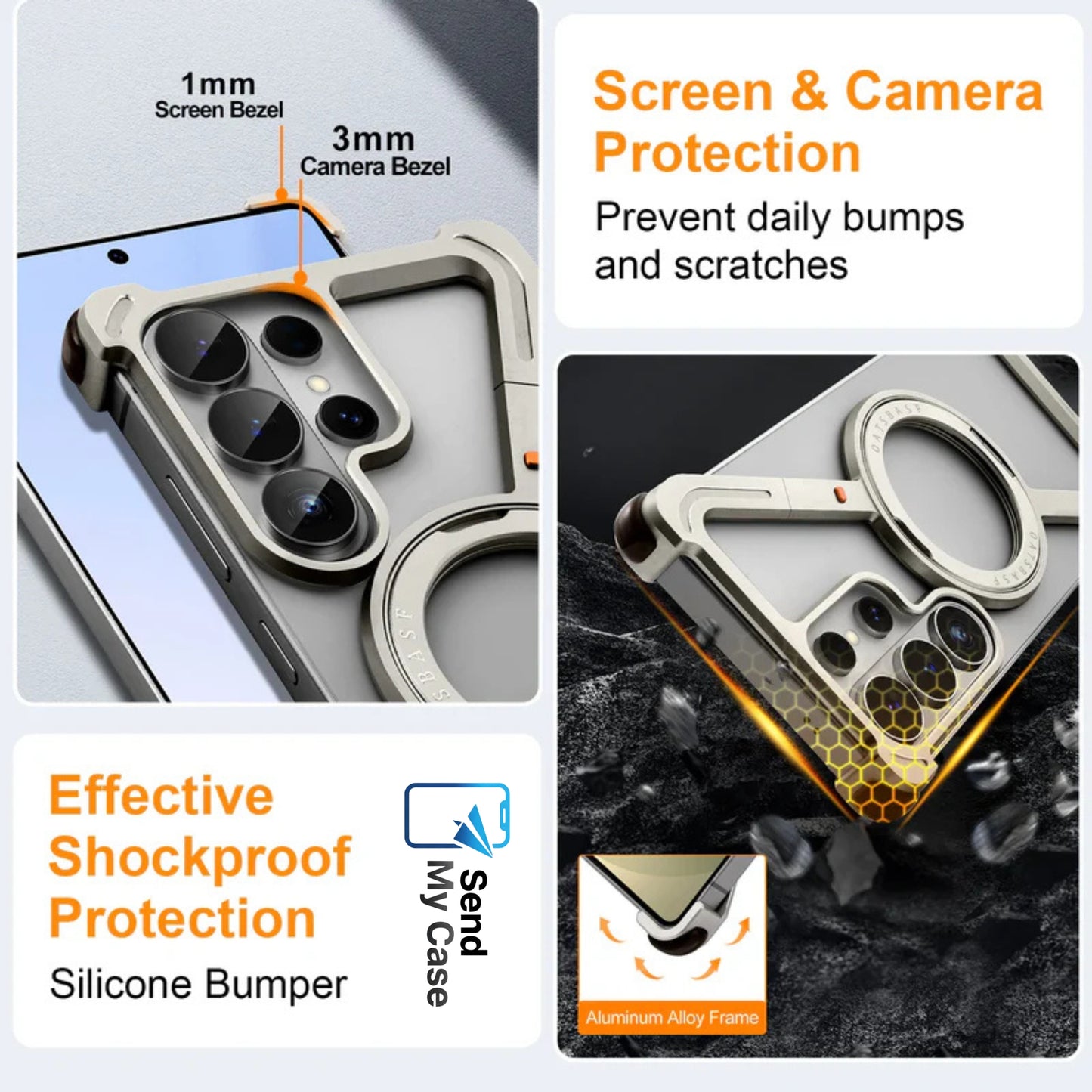 Samsung Galaxy S26 Ultra MagSafe Metal Bumper Case