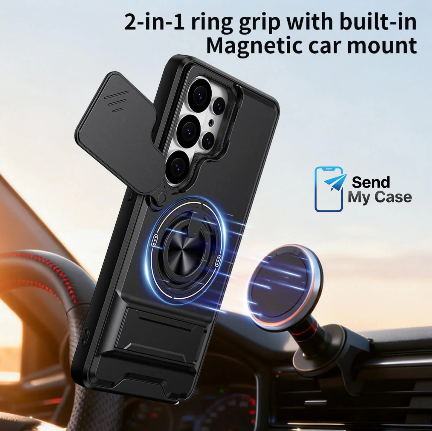 Samsung Galaxy S26 Ultra Magnetic Slide Camera Case