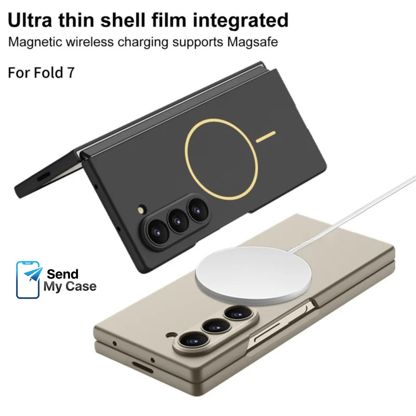 Samsung Galaxy Z Fold 7 Ultra Slim MagSafe Case with Tempered Glass