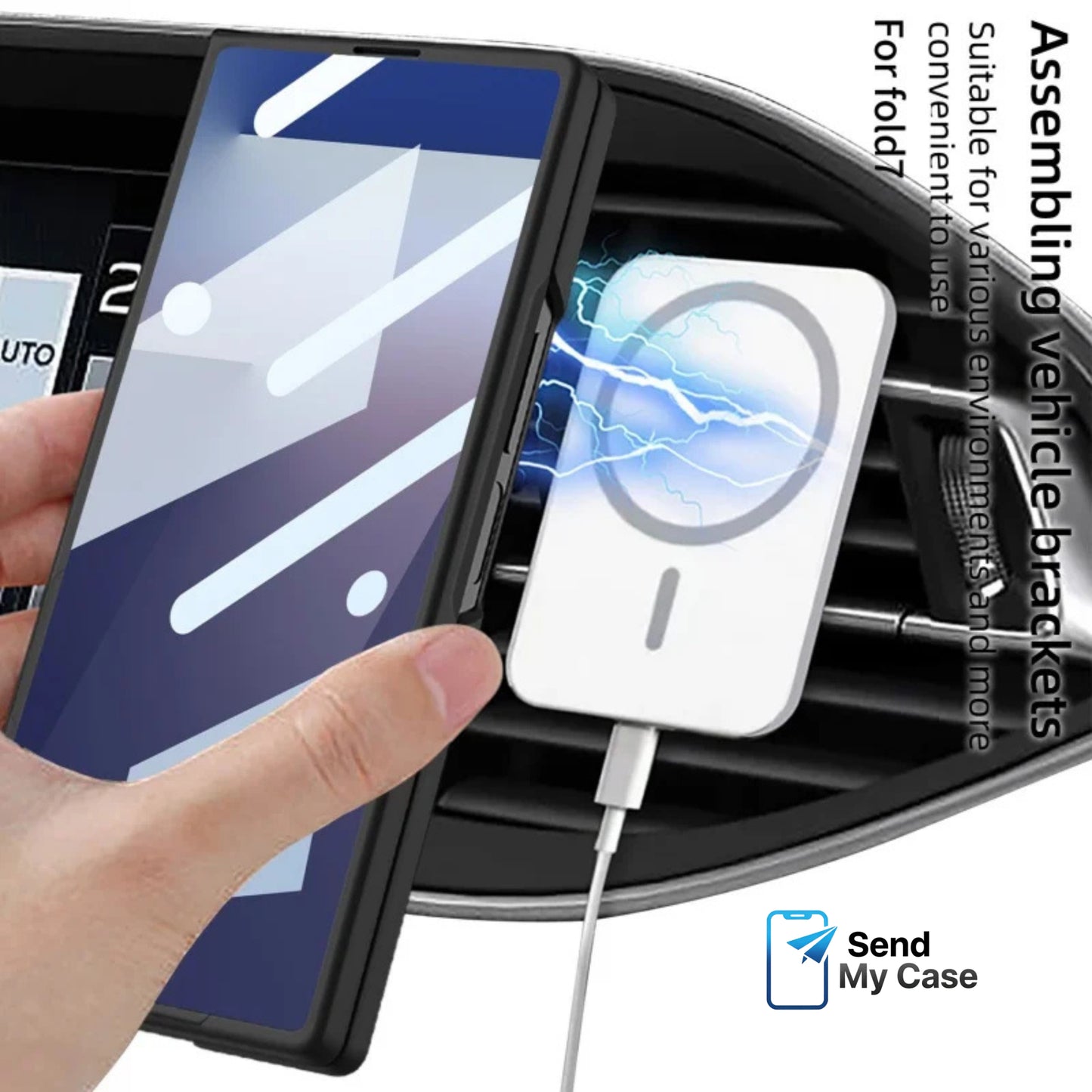 Samsung Galaxy Z Fold 7 Ultra Slim MagSafe Case with Tempered Glass