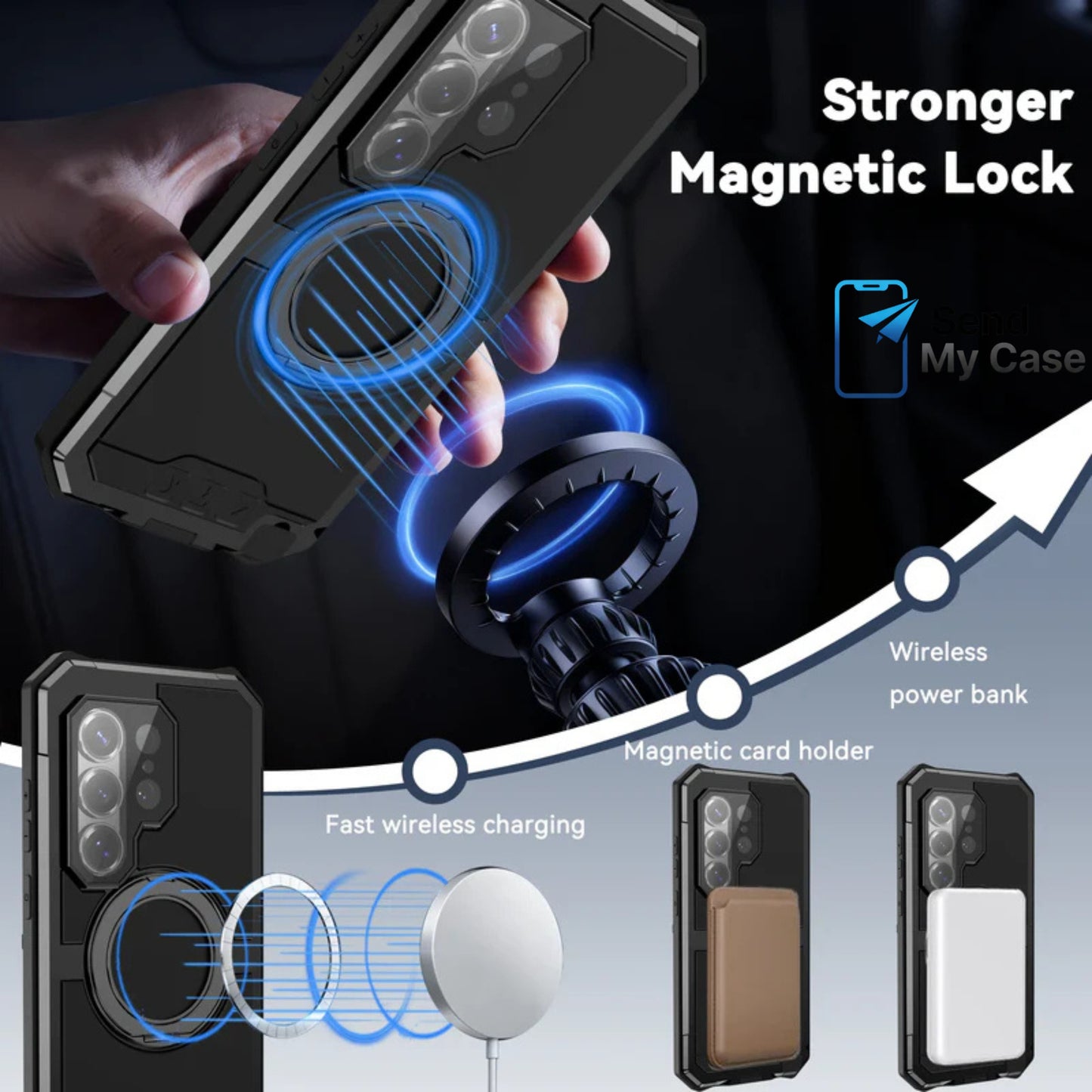 Samsung Galaxy S26 Ultra MagSafe Metal Frame Case