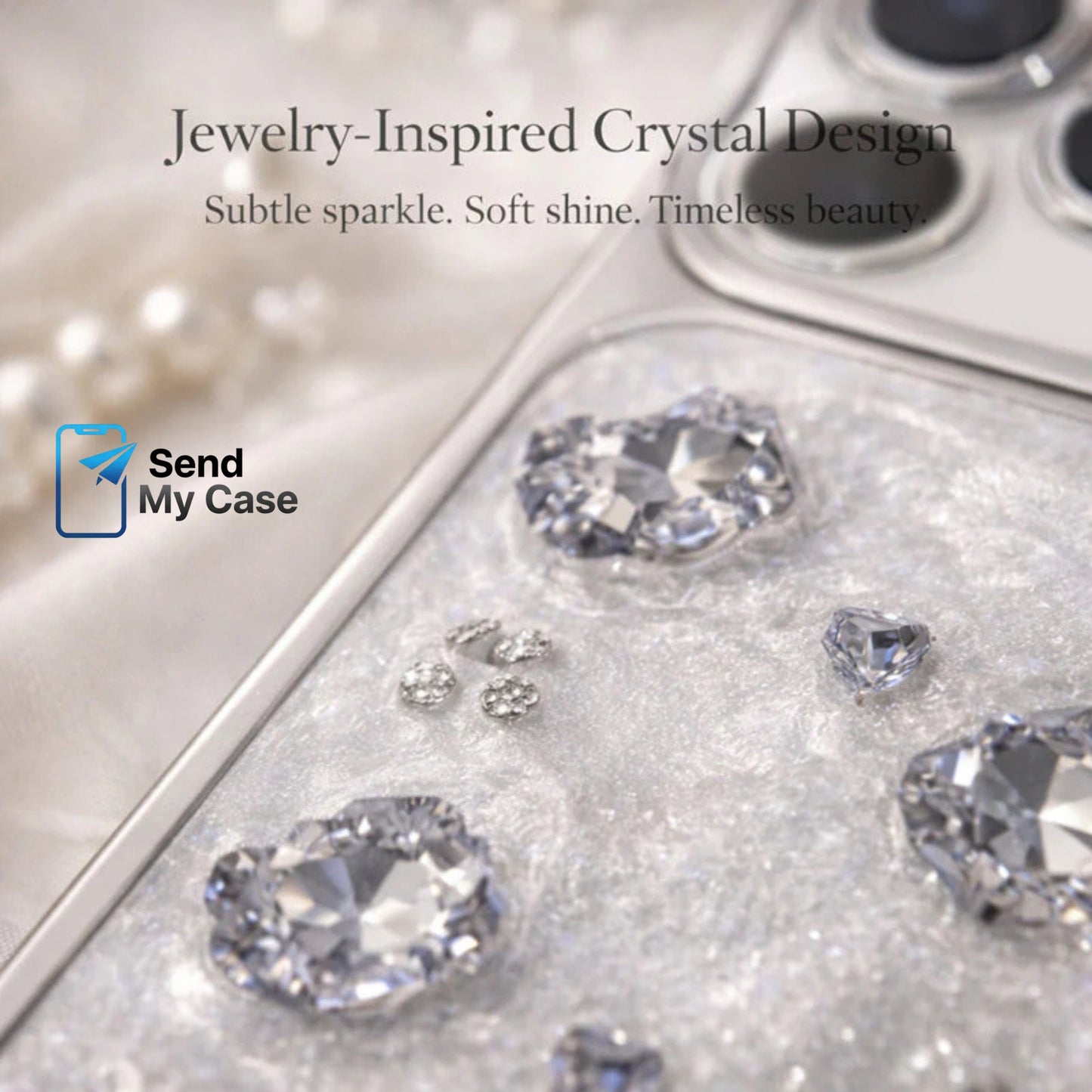 iPhone 17 Pro Max Crystal Luxury Case – Diamond Sparkle Edition