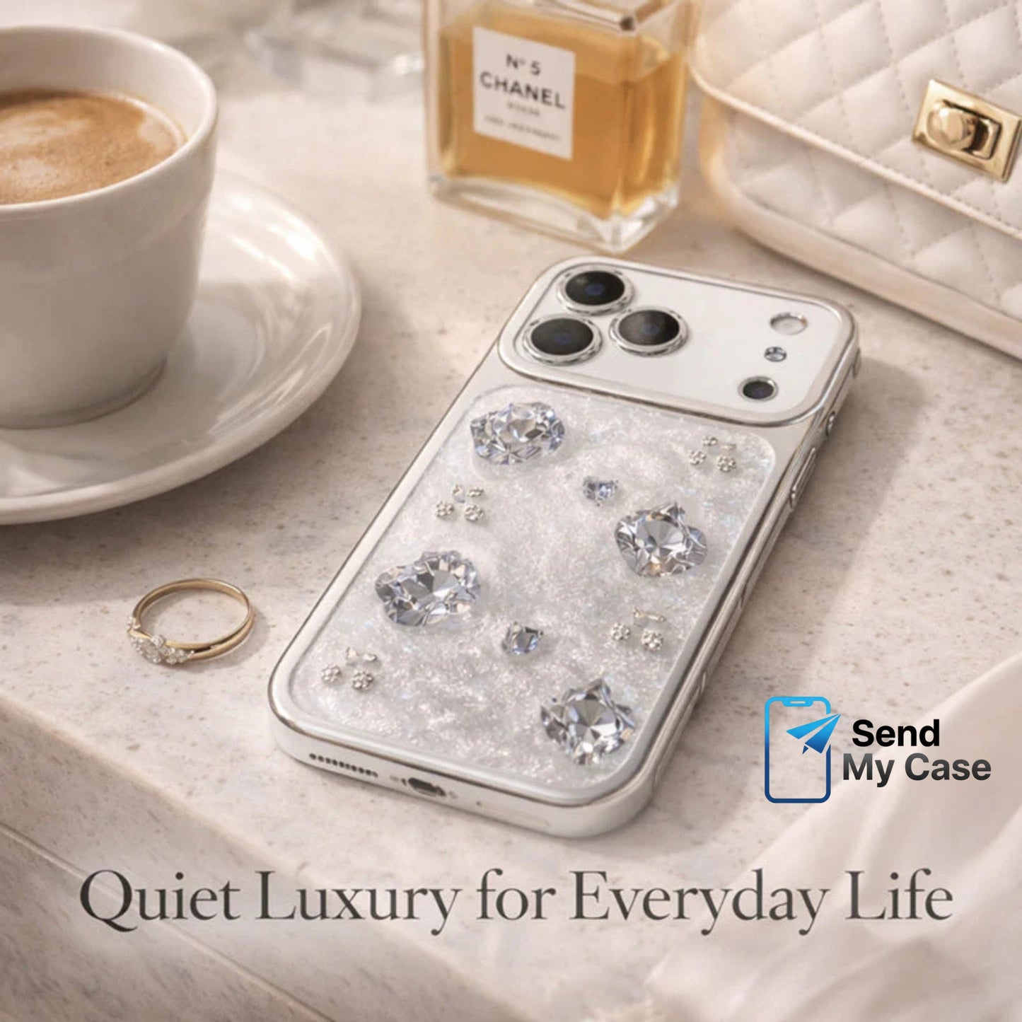 iPhone 17 Pro Max Crystal Luxury Case – Diamond Sparkle Edition