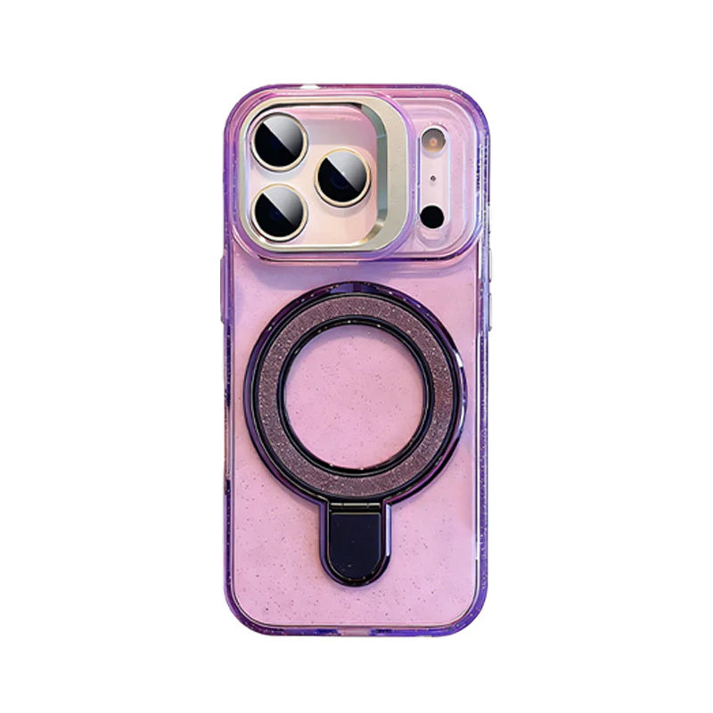 iPhone 17 Pro Max Glitter Magnetic Stand Case