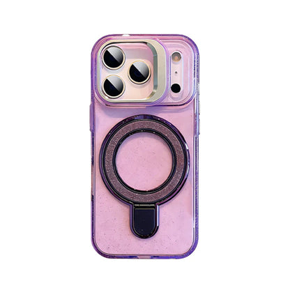 iPhone 17 Pro Max Glitter Magnetic Stand Case